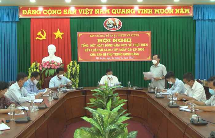 Huyện Mỹ Xuyên tổng kết Đề án 61